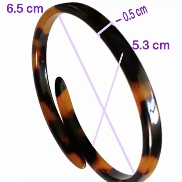 Tortoise Bracelets Skinny Wrap 2 pcs  Light Weight - Picture 4 of 6